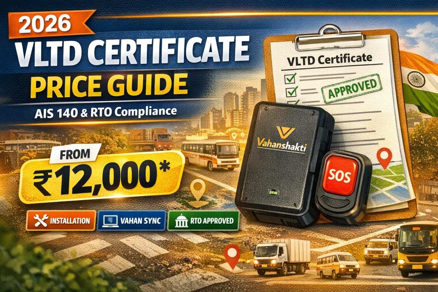 VLTD Certificate Price 2026 AIS 140 RTO Compliance Cost